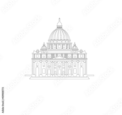 CATHOLIC CHURCH OF SAN PIETRO ROME ITALIAN HISTORICAL ARTISTIC MONUMEN