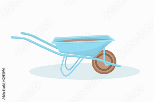 garden cart isolated on white background