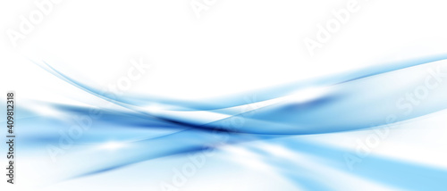 Abstract gradients blue waves sale banner template background. colorful vector illustration © HNKz
