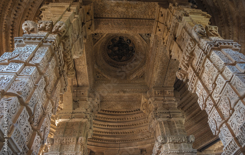 Sasbahu Temple 11th century twin temple in Gwalior, Madhya Pradesh, India