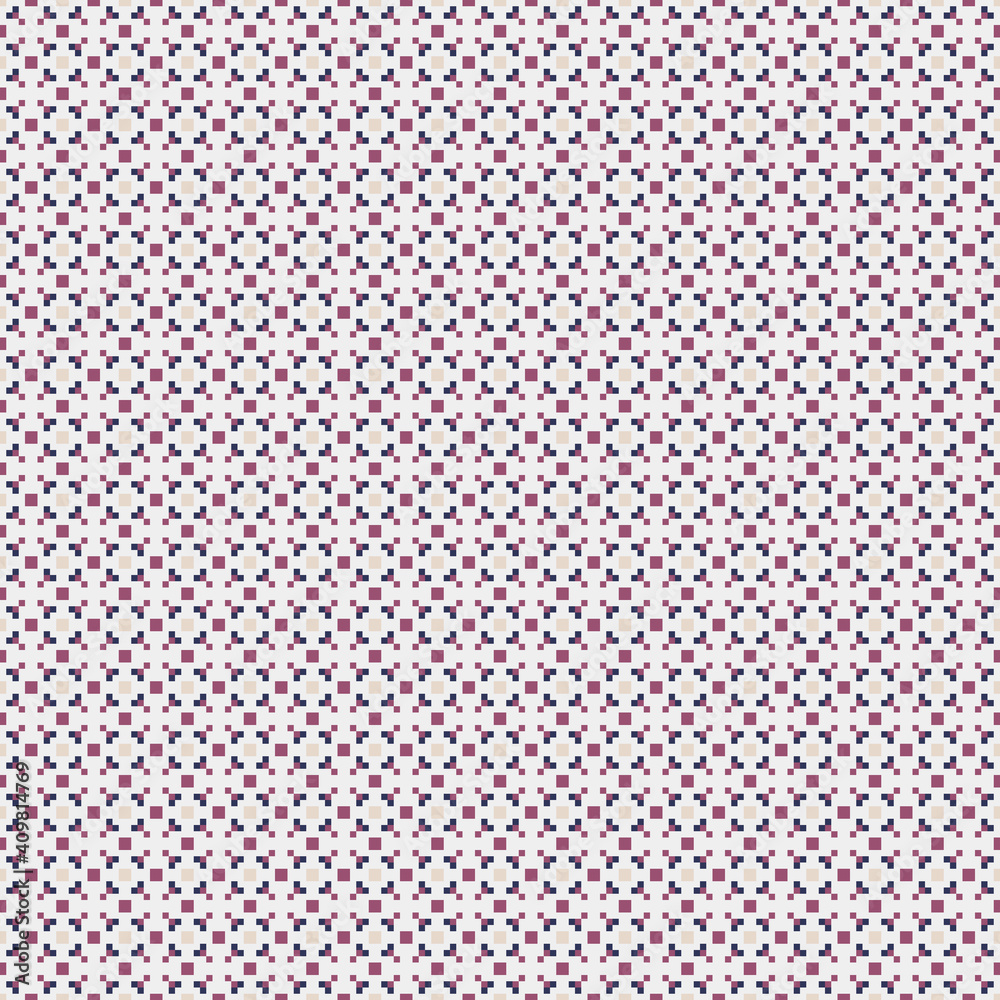Fototapeta premium Abstract Cross Pattern generative computational art illustration