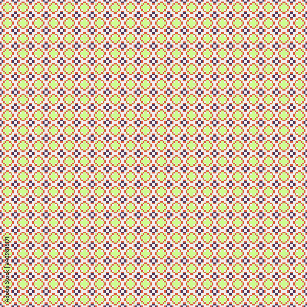 Abstract Cross Pattern generative computational art illustration