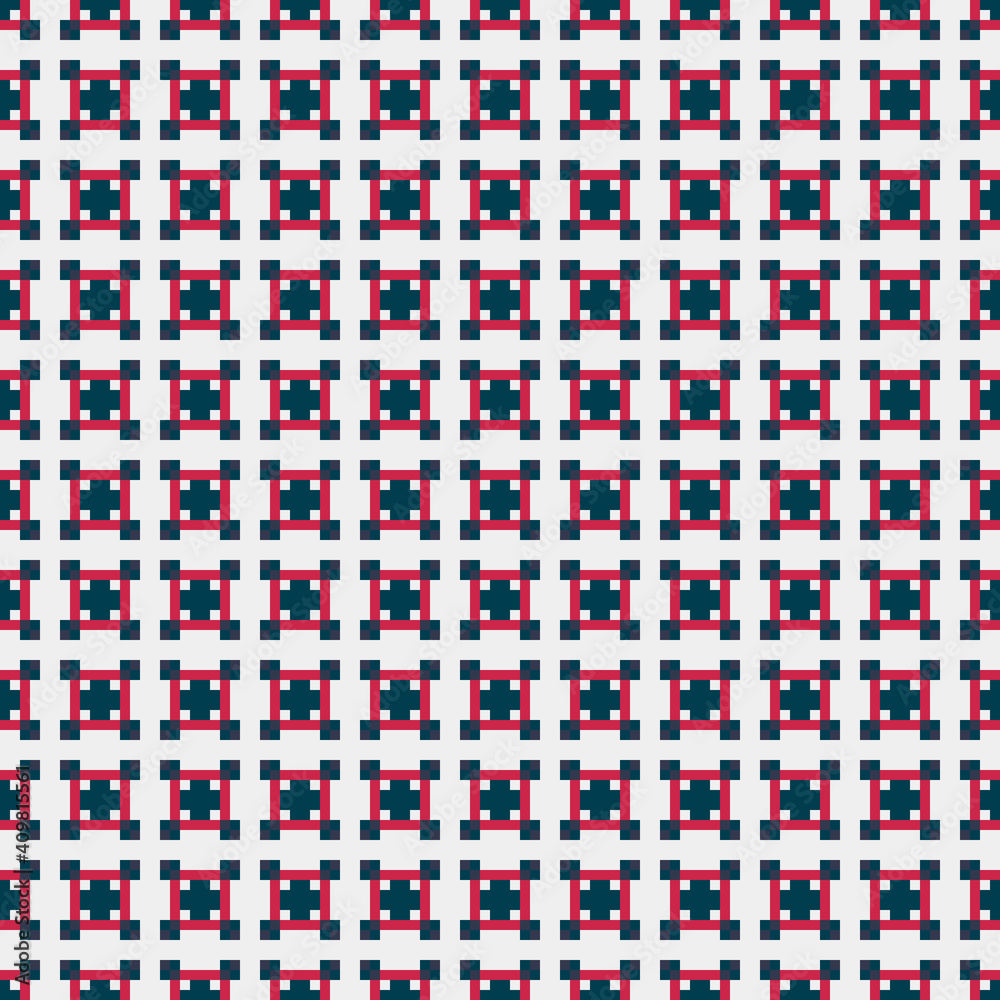 Fototapeta premium Abstract Cross Pattern generative computational art illustration