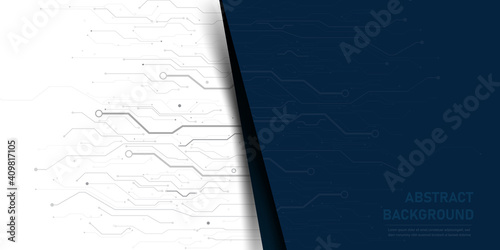 Abstract background electronic print circuit dot and line 008