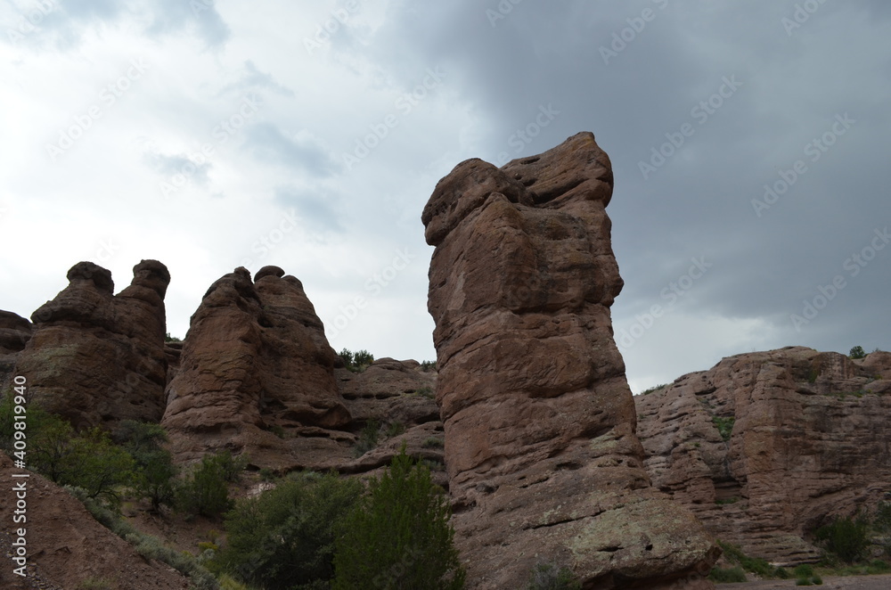 Fototapeta premium Rock Towers in San Lorenzo Canyon, N.M.