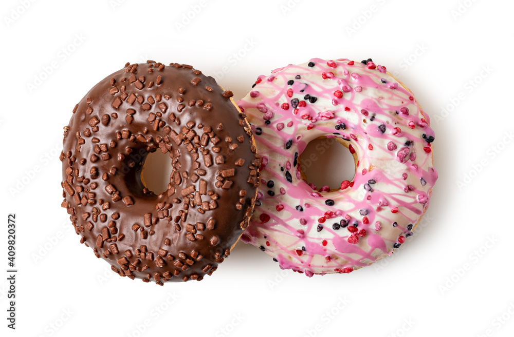 Donuts on white background Donuts on white background