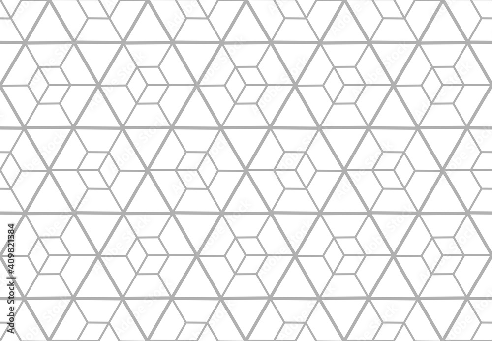 Fototapeta premium The geometric pattern with lines. Seamless vector background. White and gray texture. Graphic modern pattern. Simple lattice graphic design.