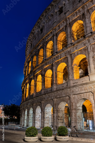 The Colosseum by Night in Rome