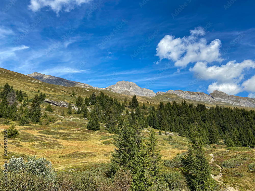 Alpenlandschaft bei Vals in Graubünden