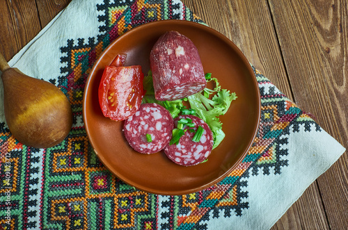 Gyulai Hungarian sausage photo