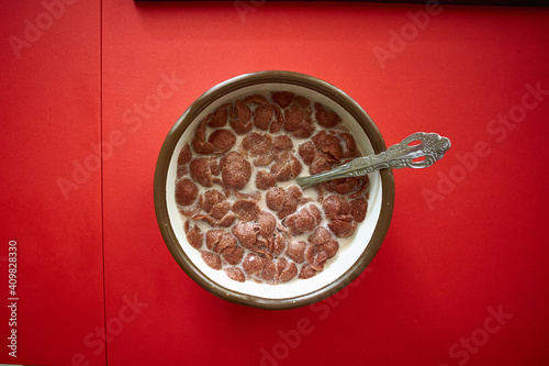 Cereal is the most popular breakfastmenu in the world photo