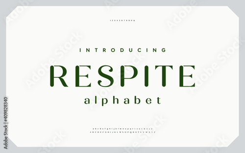 Classic typography elegant. Lettering minimal fashion designs. Alphabet uppercase, ampersand, ligatures. Vector illustration word.