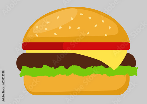 Symbol eines Cheeseburgers