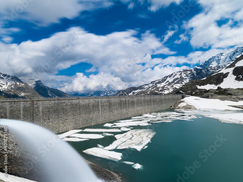 Serrù dam, Gran Paradiso National Park, Piedmont, Italy photo