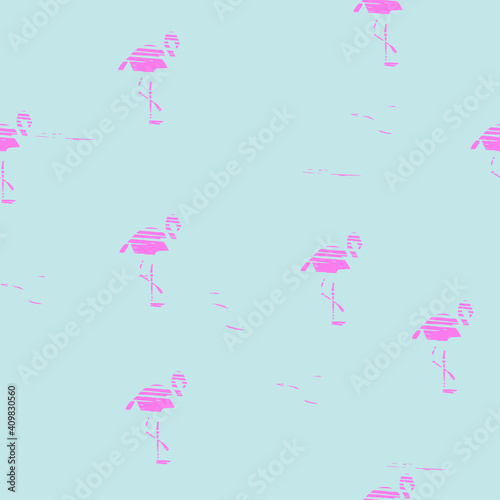 Seamless pattern flamingo