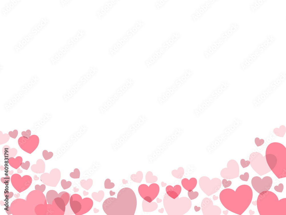 beautiful valentine day abstract background with hearts backdrop. valentine festive Vector