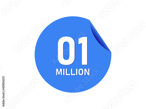 1 million badge, 1 million banner