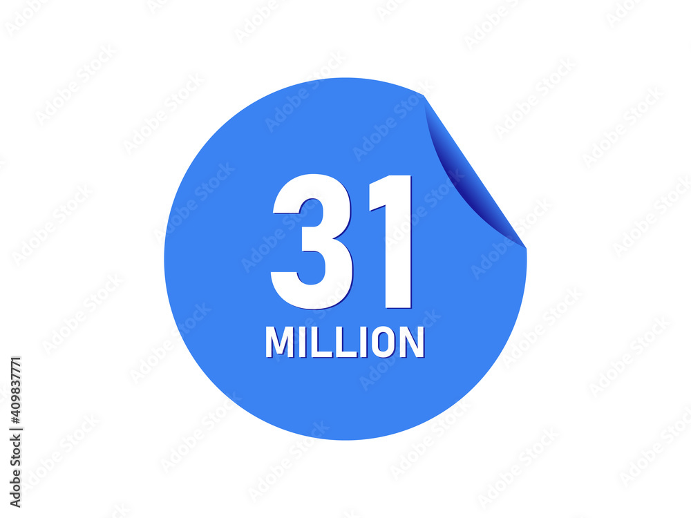 31 million badge, 31 million banner