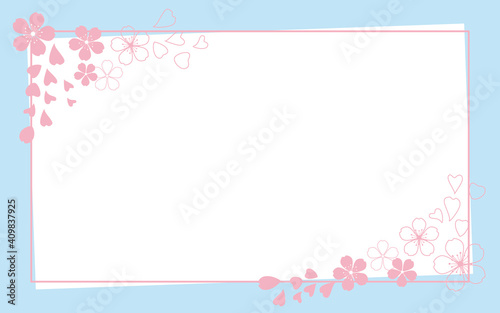 Wallpaper Mural Spring concept background. Cherry blossoms decorative background for spring promotion, web, banner and sale design. Vector illustration. 春の桜イラスト背景、春の背景、スプリングセール、プロモーション素材、桜背景 Torontodigital.ca