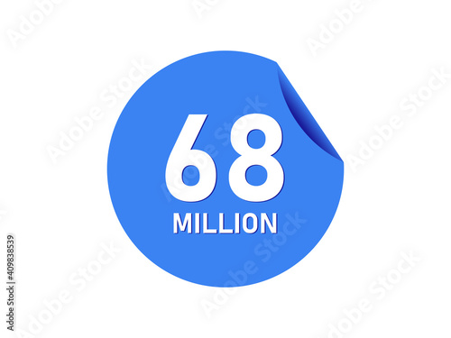 68 million badge, 68 million banner