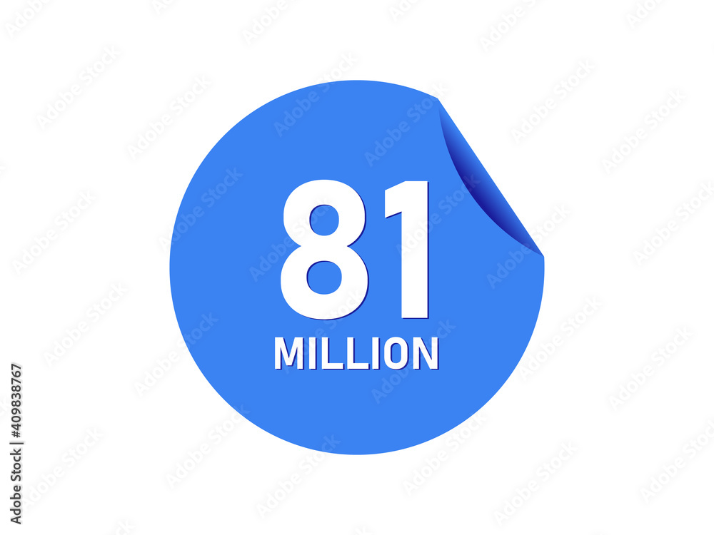 81 million badge, 81 million banner