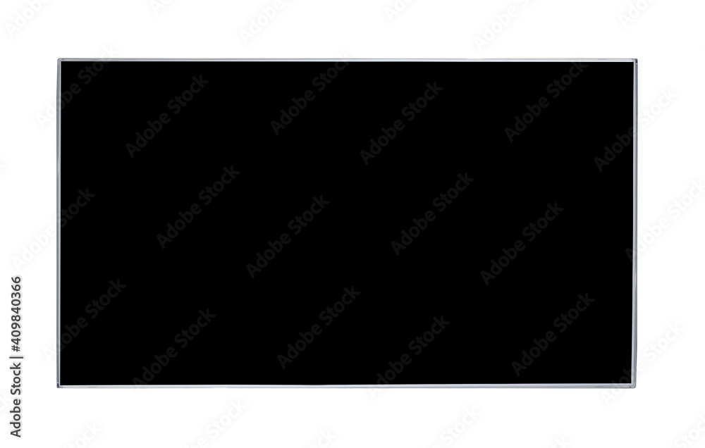 Modern blank wide screen TV monitor isolated on white Modern blank wide screen TV monitor isolated on white