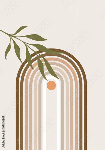Abstract  Sun print boho minimalist printable wall art