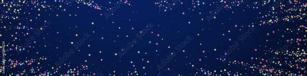 Festive enchanting confetti. Celebration stars. Co