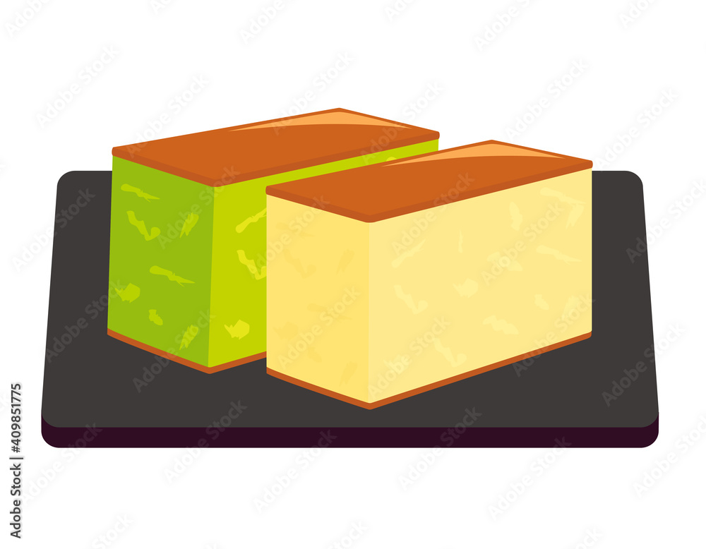 カステラのベクターイラスト 和菓子 カステラのベクターイラスト 和菓子