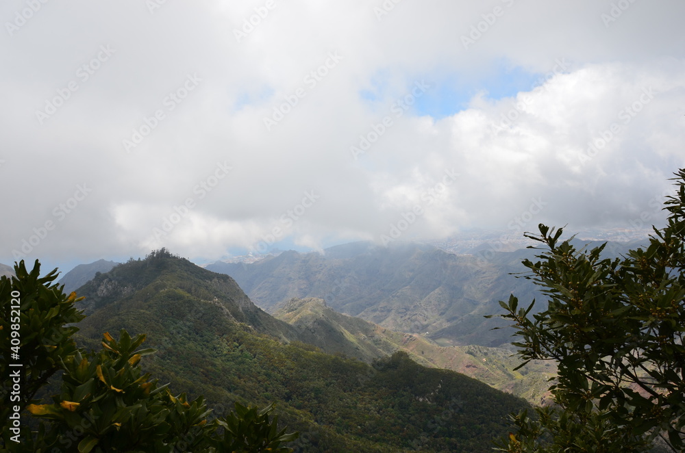 Clouds over the mountains