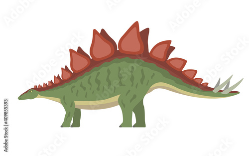 Vector stegosaurus dinosaur © zhenyakot