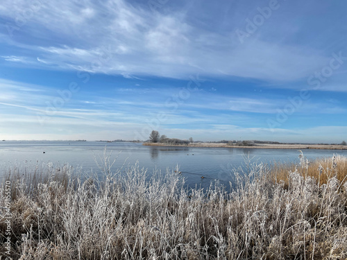 Winter landscape around the Sneekermeer