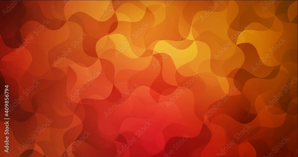 4K looping dark red animation with random forms. High-quality abstract video with colorful gradient shapes. Film for smart presentations. 4096 x 2160, 30 fps.
