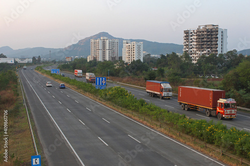 NH-4 Pune Bengaluru Highway, Pune, Maharashtra, India. © RealityImages