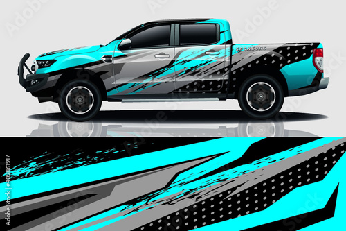 car decal wrap design vector