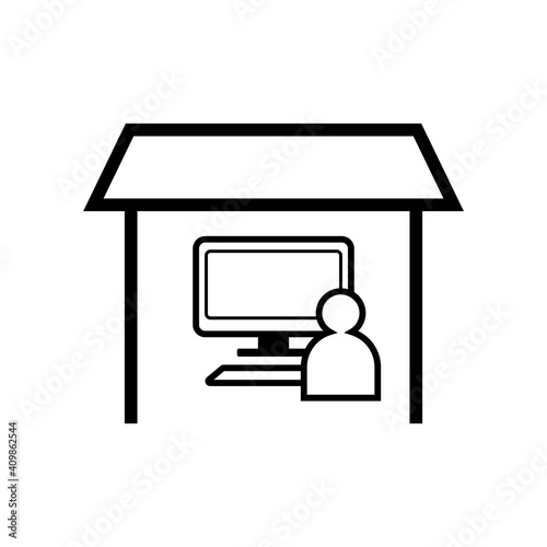 テレワーク　アイコン素材　