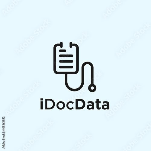 abstract doctor logo. news icon