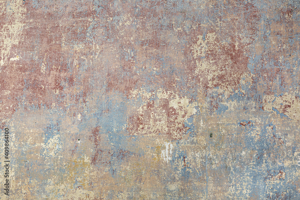 background of old wall with removed tapestry gives a look in paint of different ages background of old wall with removed tapestry gives a look in paint of different ages