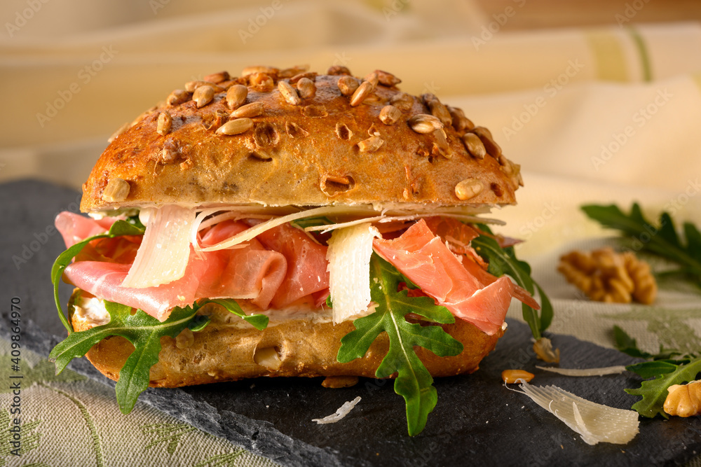 snack, imbiss, belegtes brötchen, bäcker, bäckerei, brötchen ...