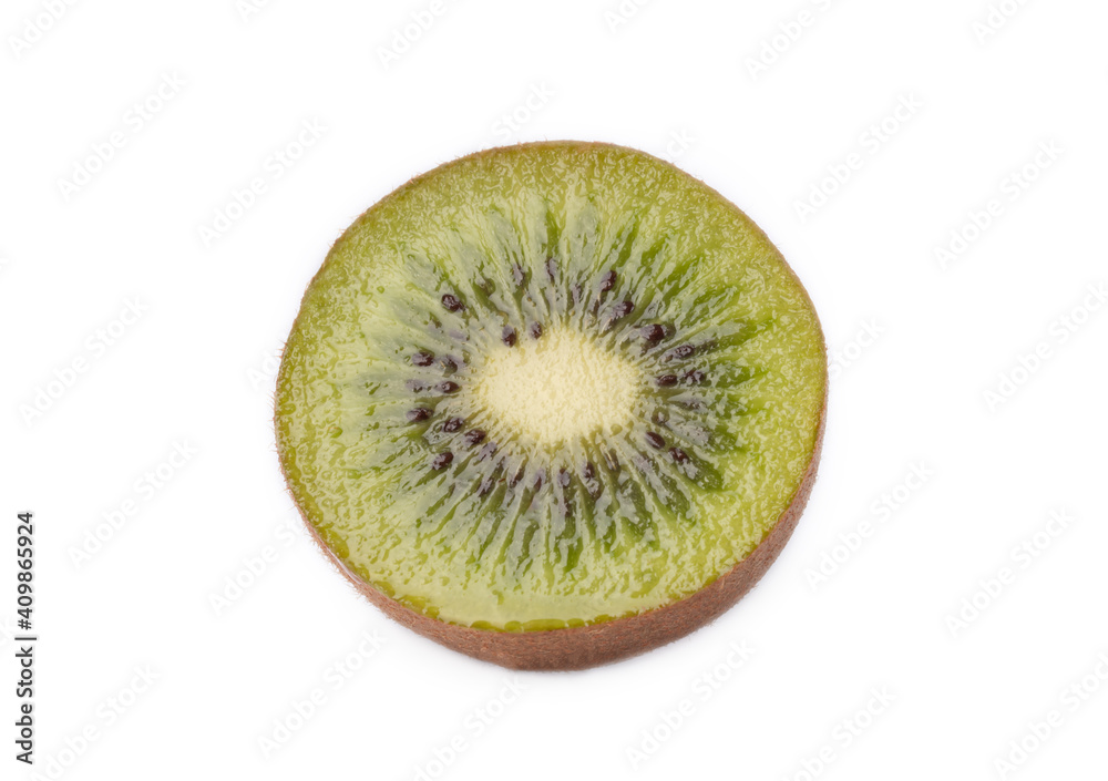 Ripe kiwi fruit isolated on white background Ripe kiwi fruit isolated on white background