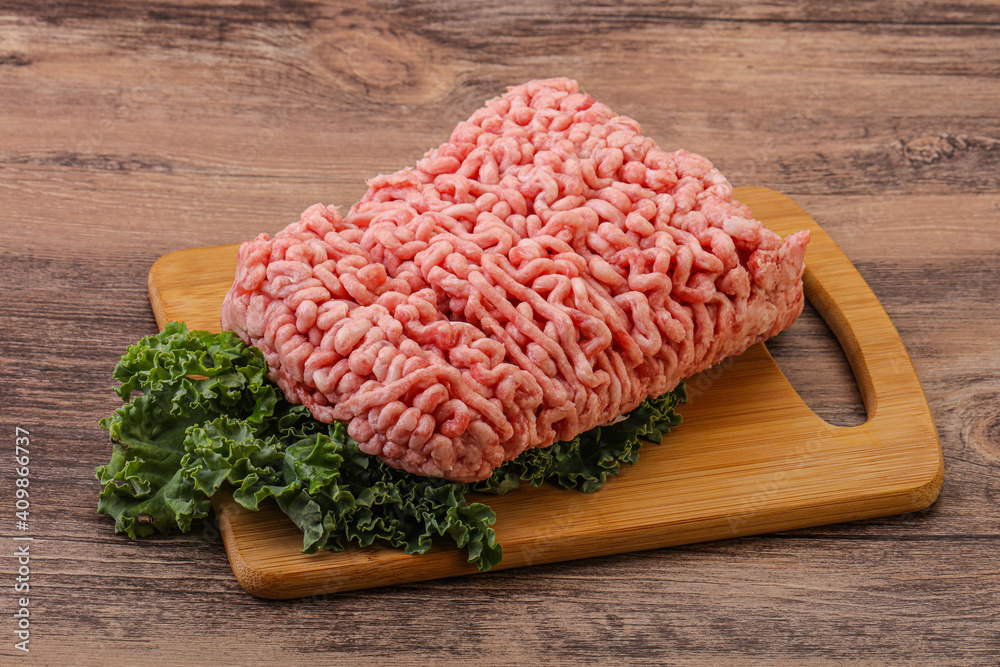 Raw pork minced meat for cooking Raw pork minced meat for cooking