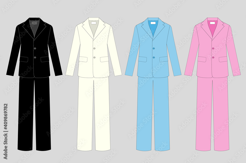 Women's sleepwear. Home clothes. Modern stylish pajamas. Trendy clothing. Sleep mask. Vector illustration Women's sleepwear. Home clothes. Modern stylish pajamas. Trendy clothing. Sleep mask. Vector illustration