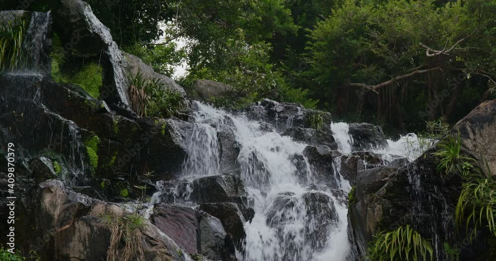Beautiful waterfall in rain forest Beautiful waterfall in rain forest