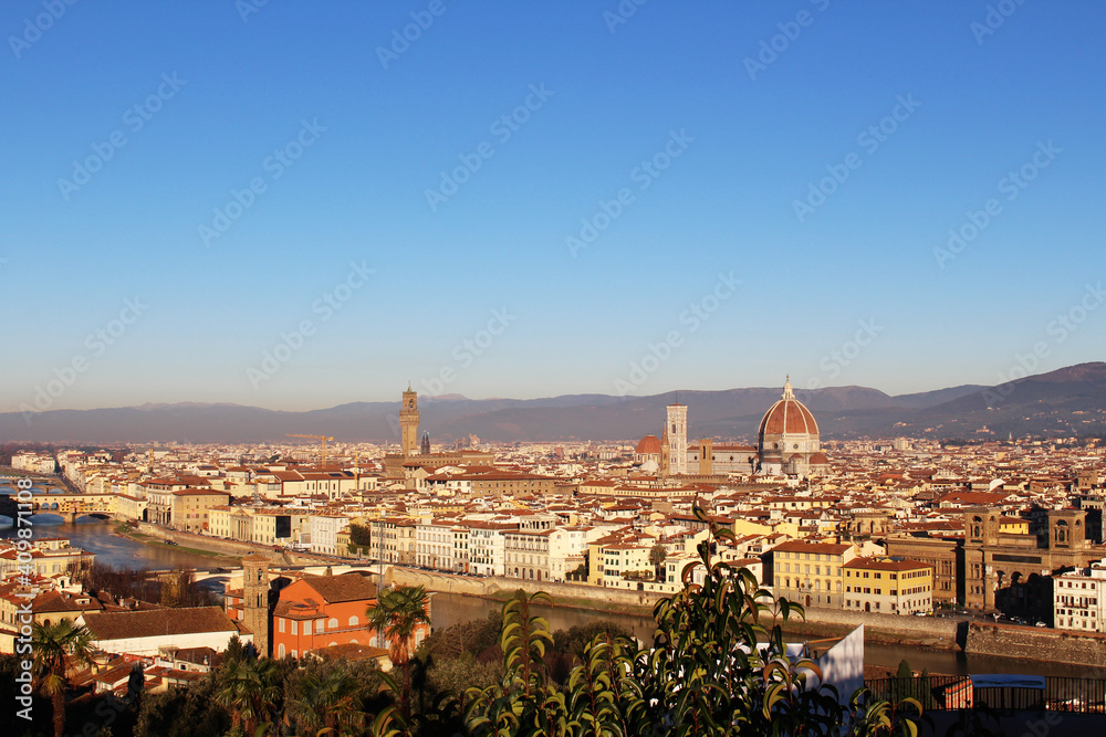 海外旅行 イタリア フィレンツェ ミケランジェロ広場から撮影した展望007