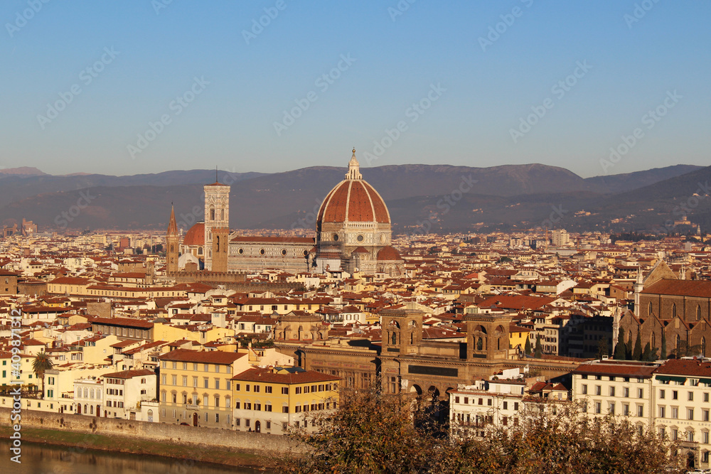 海外旅行 イタリア フィレンツェ ミケランジェロ広場から撮影した展望001