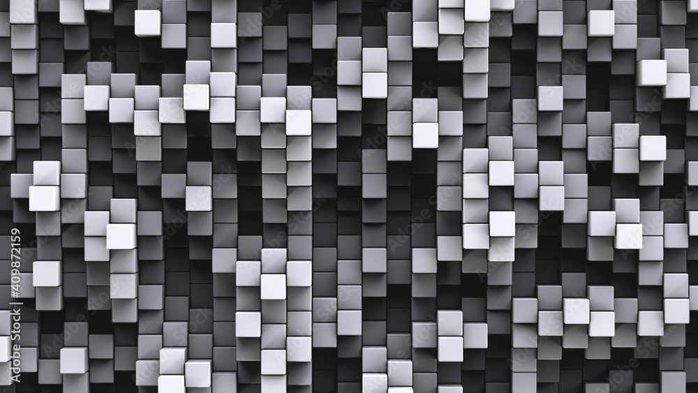 Textured background. Square cells. Shades of gray.