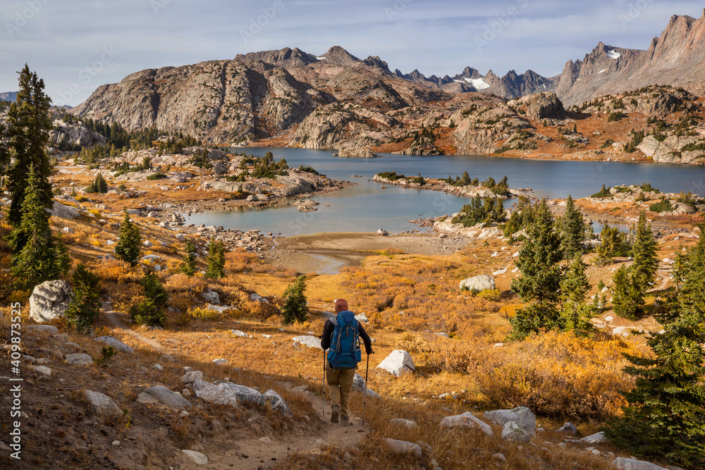 Fototapeta premium Hike in mountains