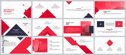 Minimalist corporate presentation template