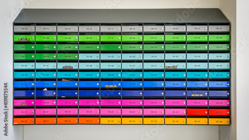 Letterbox with a lot of color, modern design