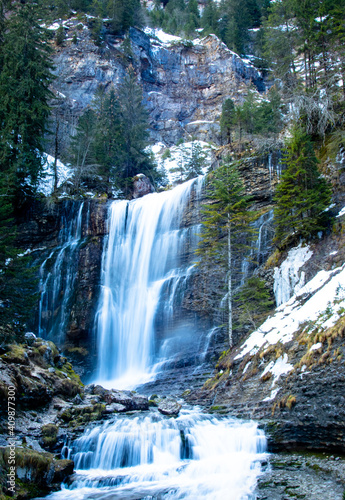 waterfall in the Alpes